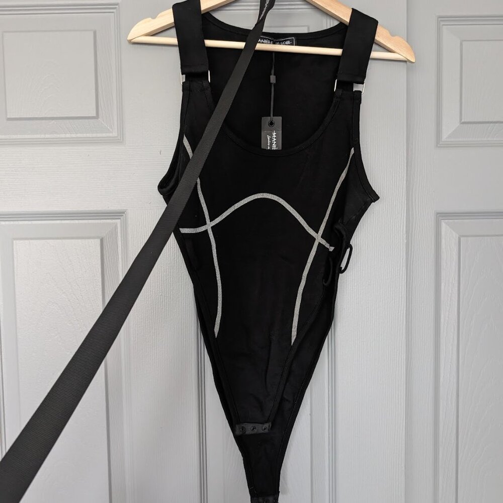 Maniere De Voir Belted Bodysuit